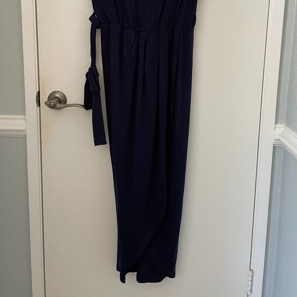 Amazon Women's Casual Short Sleeve Slit Solid Party Summer Long Maxi Dress - Picture 5 of 5